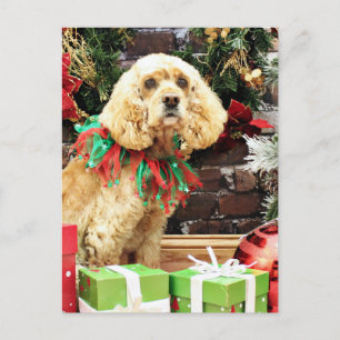 Kerstmis - Cocker Spaniel - Maggie Feestdagenkaart
