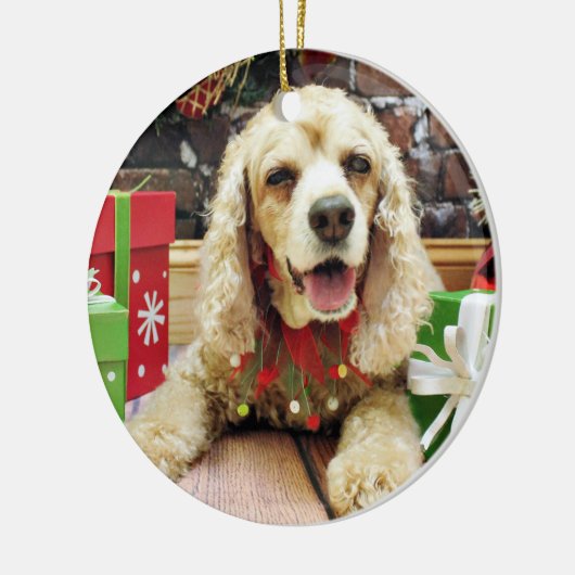 Kerstmis - Cocker Spaniel - Mollie Keramisch Ornament (Links)