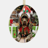 Kerstmis - Cocker Spaniel - Zoe Keramisch Ornament (Rechts)