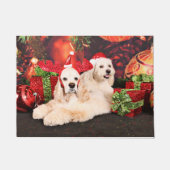 Kerstmis - Cocker - Toby, Havanees - Little T Deurmat (Voorkant)