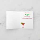 Kerstmis Cocktail glazen Mid Century Modern Feestdagen Kaart (Binnen)