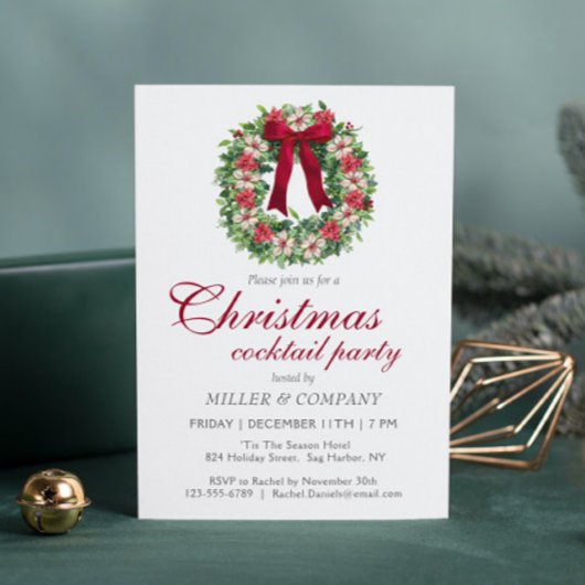 Kerstmis Cocktail Party Corporate Christmas Party Kaart