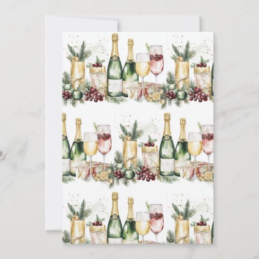 Kerstmis Cocktail Party Making Spirits Bright Kaart (Achterkant)