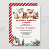 Kerstmis Cocktails Party Making spirits helder Kaart (Voorkant / Achterkant)