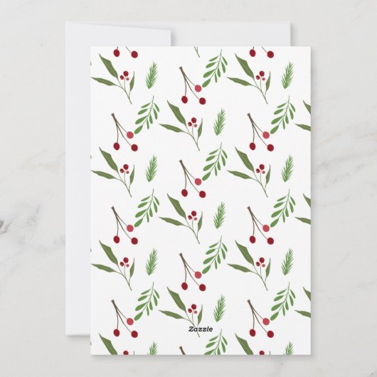 Kerstmis Collage Modern Kersteiland Feestdagenkaart (Achterkant)