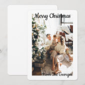 KERSTMIS COLLAGE WENSKAART SAVE THE DATE (Voorkant / Achterkant)