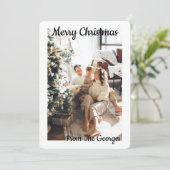KERSTMIS COLLAGE WENSKAART SAVE THE DATE (Staand voorkant)