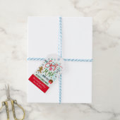 Kerstmis collega hoe lief om met u te werken cadeaulabel (Met Touw)