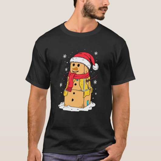 Kerstmis Collega Swagazon Medewerker Karton Bo T-shirt (Voorkant)