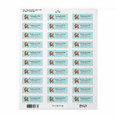Kerstmis Collie Return Address Labels (Full Sheet)