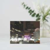 Kerstmis Columbus Circle New York NYC Foto Feestdagenkaart (Staand voorkant)