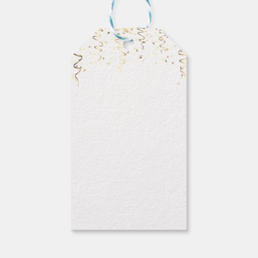 Kerstmis, Confetti, Joy Cadeaulabel (Achterkant)