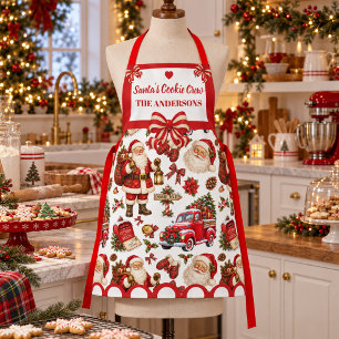 Kerstmis Cookie Crew Aangepaste familienaam Kerstm Schort