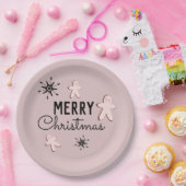 Kerstmis Cookie Peperkoek Papieren Bordje (Feest)