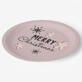 Kerstmis Cookie Peperkoek Papieren Bordje (Gekanteld)