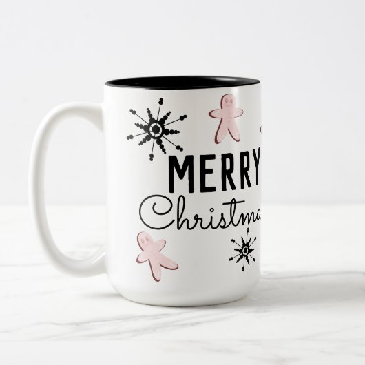 Kerstmis Cookie Peperkoek Tweekleurige Koffiemok (Links)