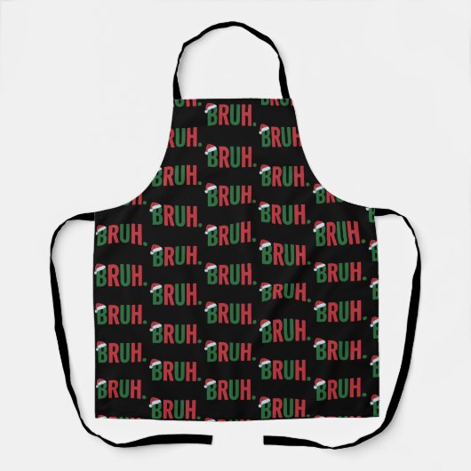 Kerstmis Cool Meme Trendy Sarcasme Kerstmis Schort (Voorkant)