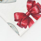 Kerstmis Coquette Hart en Strikken Patroon Fleece Deken (Hoek)