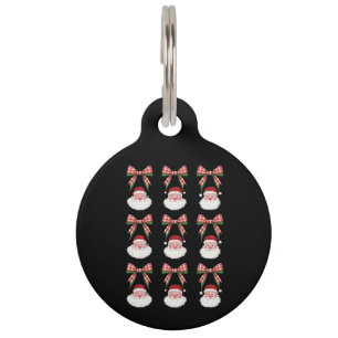 Kerstmis Coquette Strik Kerstman Vintage Xmas Retr Huisdierpenning