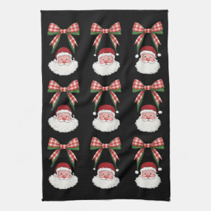 Kerstmis Coquette Strik Kerstman Vintage Xmas Retr Theedoek