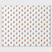 Kerstmis Corgi Butt Cadeaupapier (Vlak)