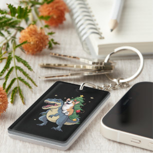 Kerstmis Corgi Dinosaur Boom Rex Vakantie Kerst  Sleutelhanger