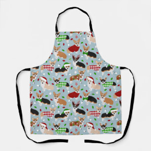 Kerstmis Corgi Dogs Apron Schort