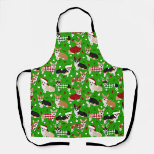 Kerstmis Corgi Dogs Apron Schort