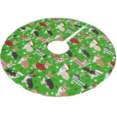 Kerstmis Corgi Dogs Kerstboom Rok (Gekanteld)