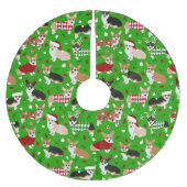 Kerstmis Corgi Dogs Kerstboom Rok (Voorkant)