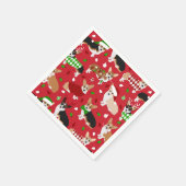 Kerstmis Corgi Dogs Servet (Hoek)