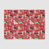 Kerstmis Corgi Dogs Tissuepapier (Voorkant)