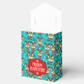 Kerstmis Corgi Hond Favor Doos Bedankdoosjes (Geopend)