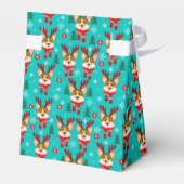Kerstmis Corgi Hond Favor Doos Bedankdoosjes (Achterkant)