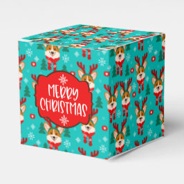 Kerstmis Corgi Hond Favor Doos Bedankdoosjes