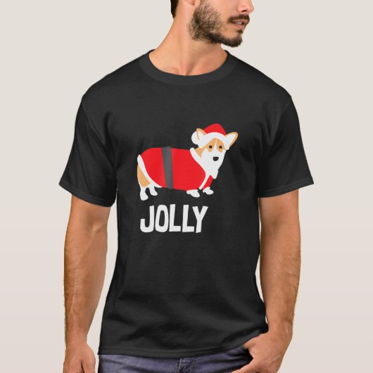 Kerstmis Corgi Vrolijke Feestdag T-shirt (Voorkant)