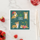 Kerstmis Corgi | Wof Wof Wof Servet (Insitu)
