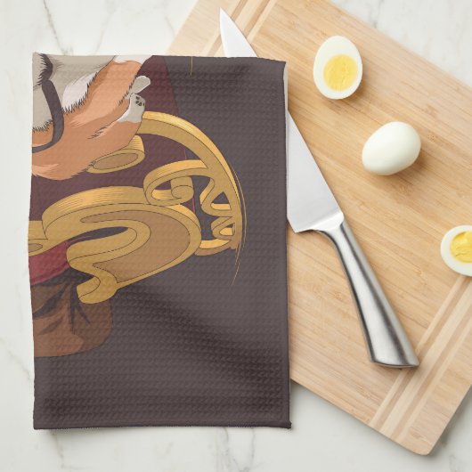 Kerstmis corgis theedoek (Quarter Fold)