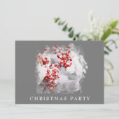 *~* Kerstmis Corporate Personal AP20 Snow Berry Kaart (Staand voorkant)