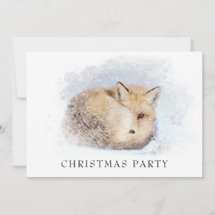 *~* Kerstmis Corporate Personal Fox Ap18 Snowy Kaart
