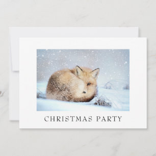 *~* Kerstmis Corporate Personal Snowy Fox Ap18 Kaart