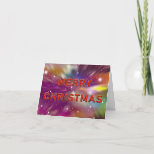 Kerstmis Cosmic Blast Feestdagen Kaart