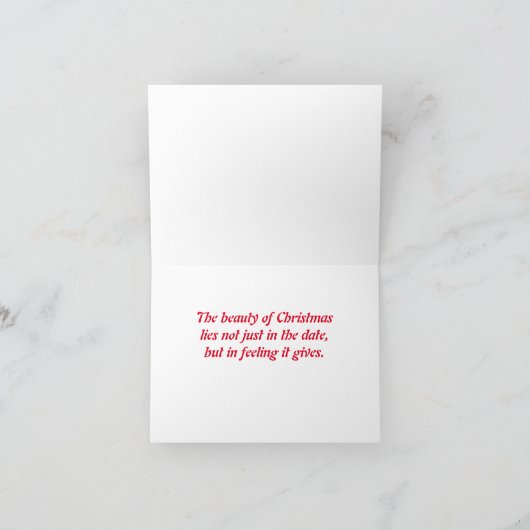 Kerstmis Cosmic Blast Feestdagen Kaart (Binnen)