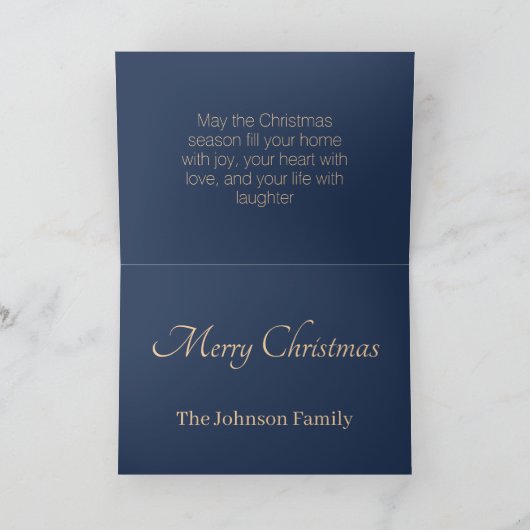 Kerstmis Cottage Feestdagen Kaart (Binnen)