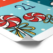 Kerstmis Countdown Adventkalender Poster (Hoek)