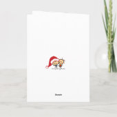 kerstmis COVID No Kisses Holiday Greep Kaart (Achterkant)