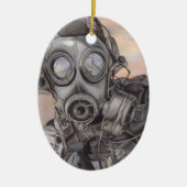 Kerstmis: Covid Pandemic Keramisch Ornament (Voorkant)