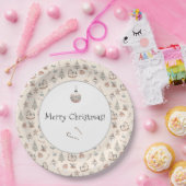 Kerstmis Cozy Boho Papieren Bordje (Feest)