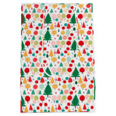 Kerstmis Craft Medium Cadeauzakje (Achterkant)