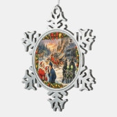 Kerstmis Crash Sneeuwvlok Ornament (Rechts)
